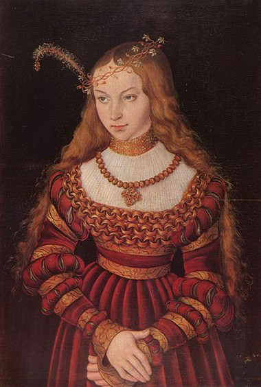 Lucas Cranach the Elder Portrat der Prinzessin Sibylle von Cleve als Braut